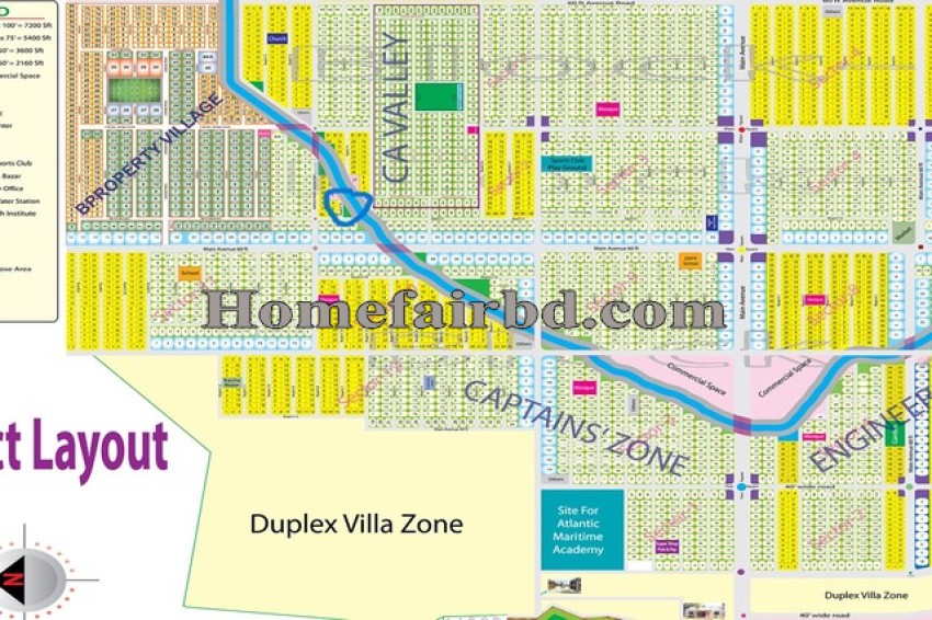 3 Katha South Facing Plot for Sale at Purbachal Merine City